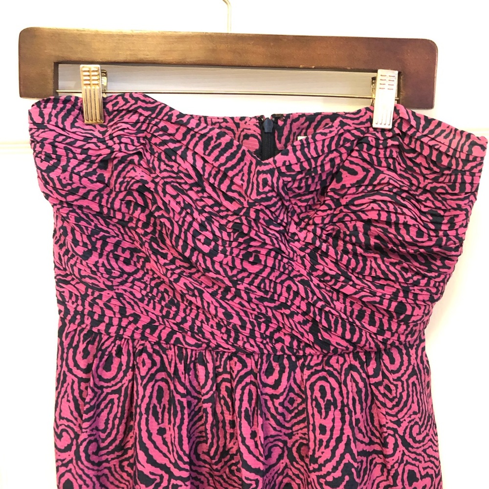 Shosanna strapless patterned dress